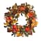 26" Autumn Persimmon & Pinecones Fall Wreath